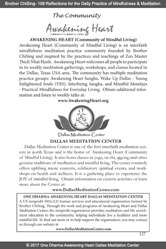 Brother ChiSing - 108 Reflections - Community