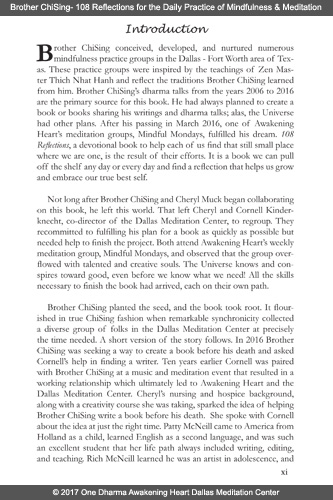 Brother ChiSing - 108 Reflections - Introduction